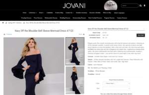 Jovani Product Page